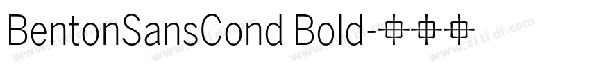 BentonSansCond Bold字体转换